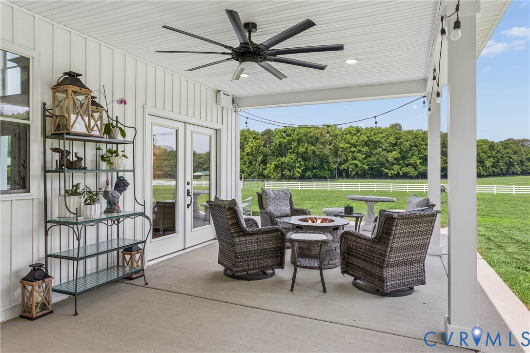 2016 Forge Road Toano, VA 23168 - Photo 43 of 99 Expansive covered patio featuring a large ceiling
