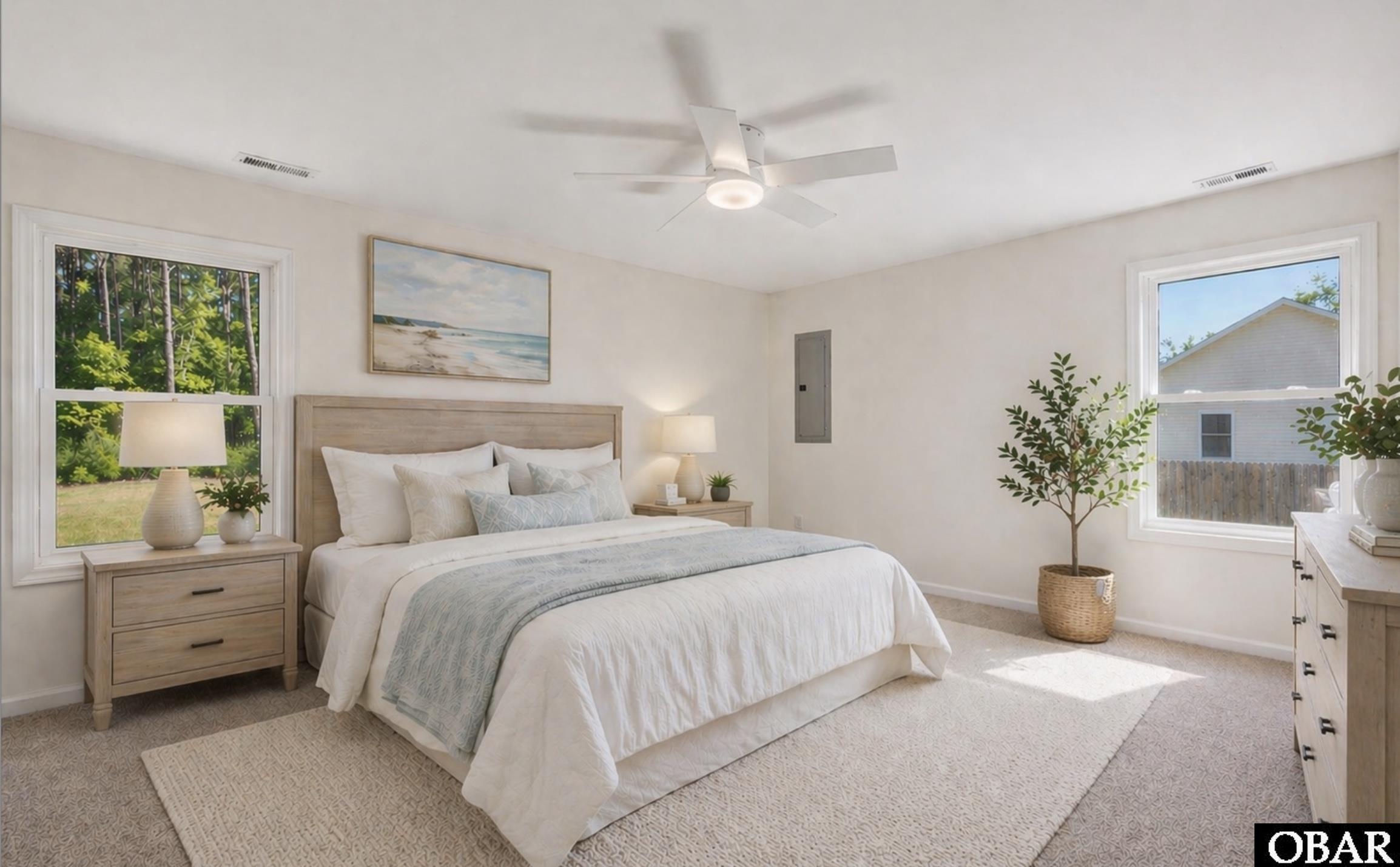194 Barnard Road, Unit 1 Grandy, NC 27965 - Photo 26 of 58 Virtually staged primary suite