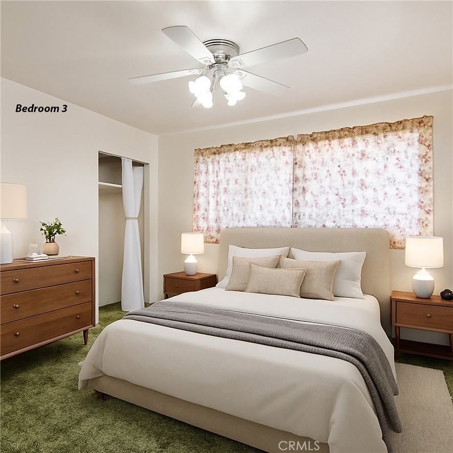 17757 Wheeler Road Helendale, CA 92342 - Photo 17 of 30 a bedroom with a bed and a window