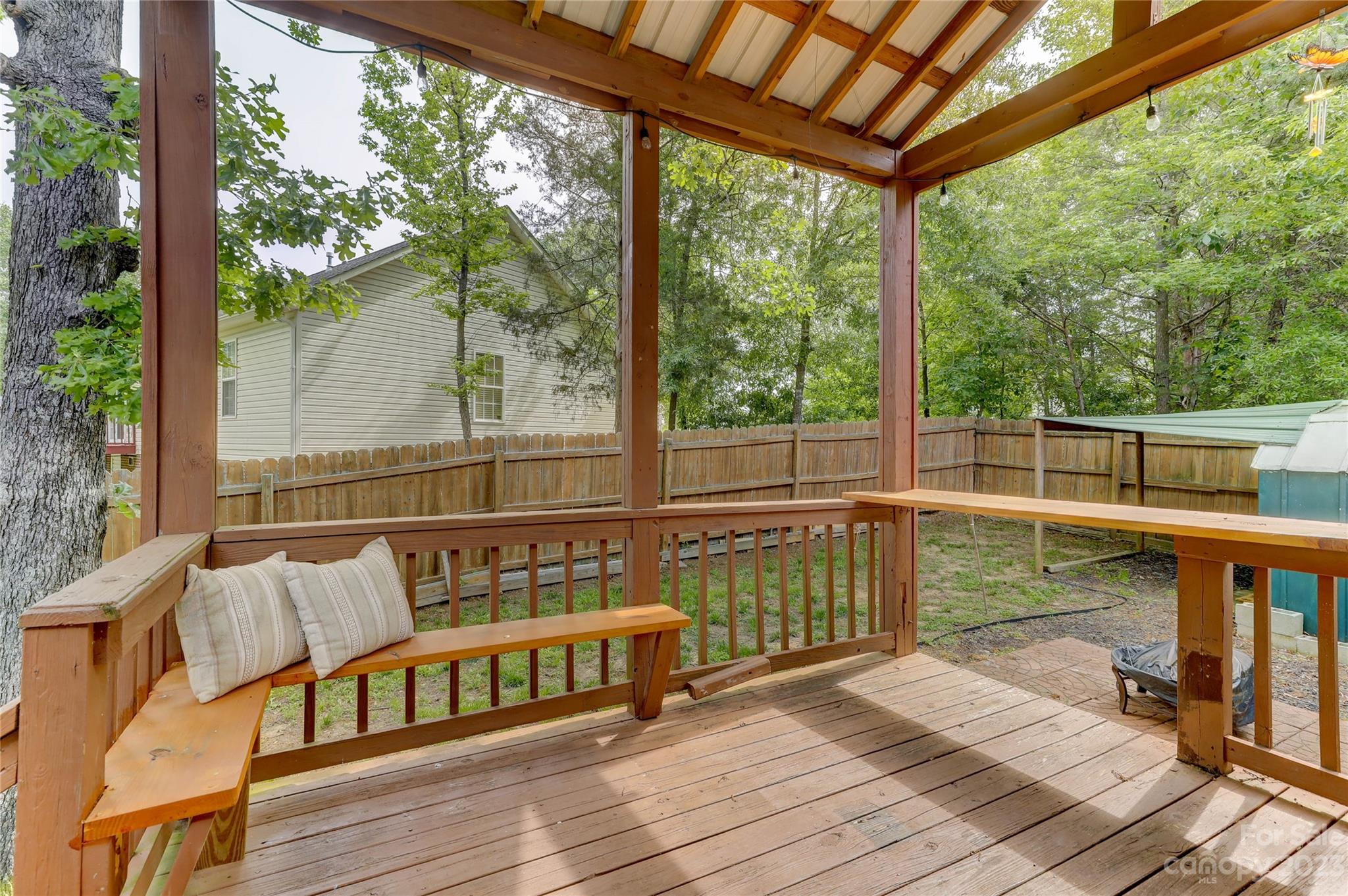 1631 Amanda Lane Rock Hill, SC 29730 - Photo 35 of 43 a view of a deck with chairs and wooden floor