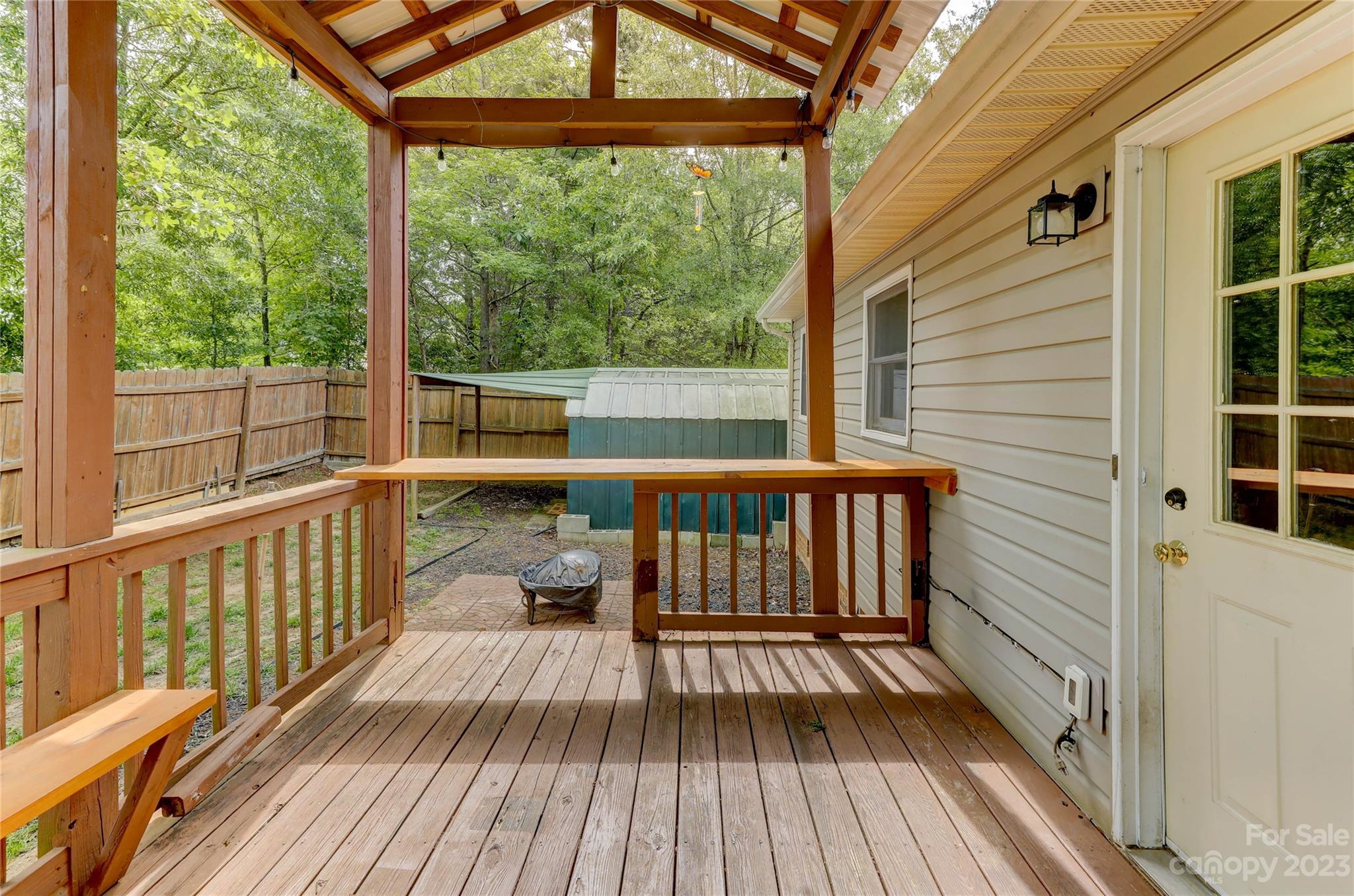 1631 Amanda Lane Rock Hill, SC 29730 - Photo 37 of 43 a view of balcony with wooden floor and iron stairs