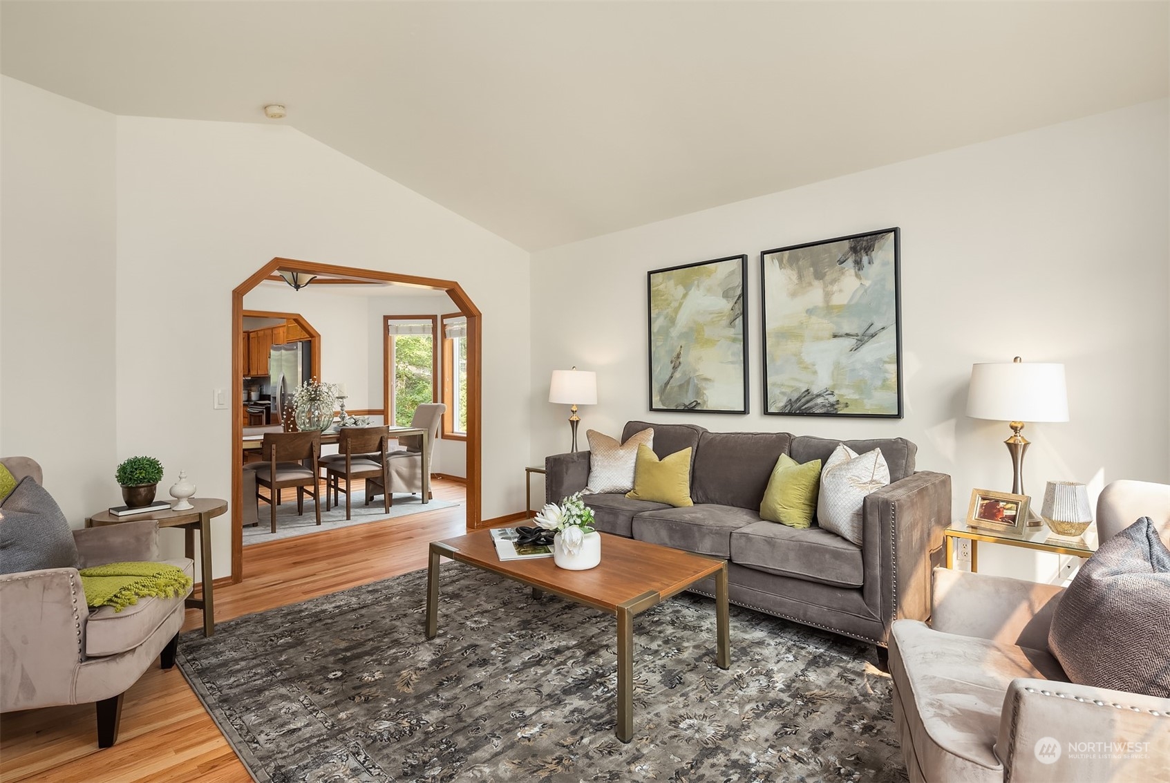 10818 27th Avenue Southeast Everett, WA 98208 - Photo 15 of 36 a living room with furniture potted plant and a large window