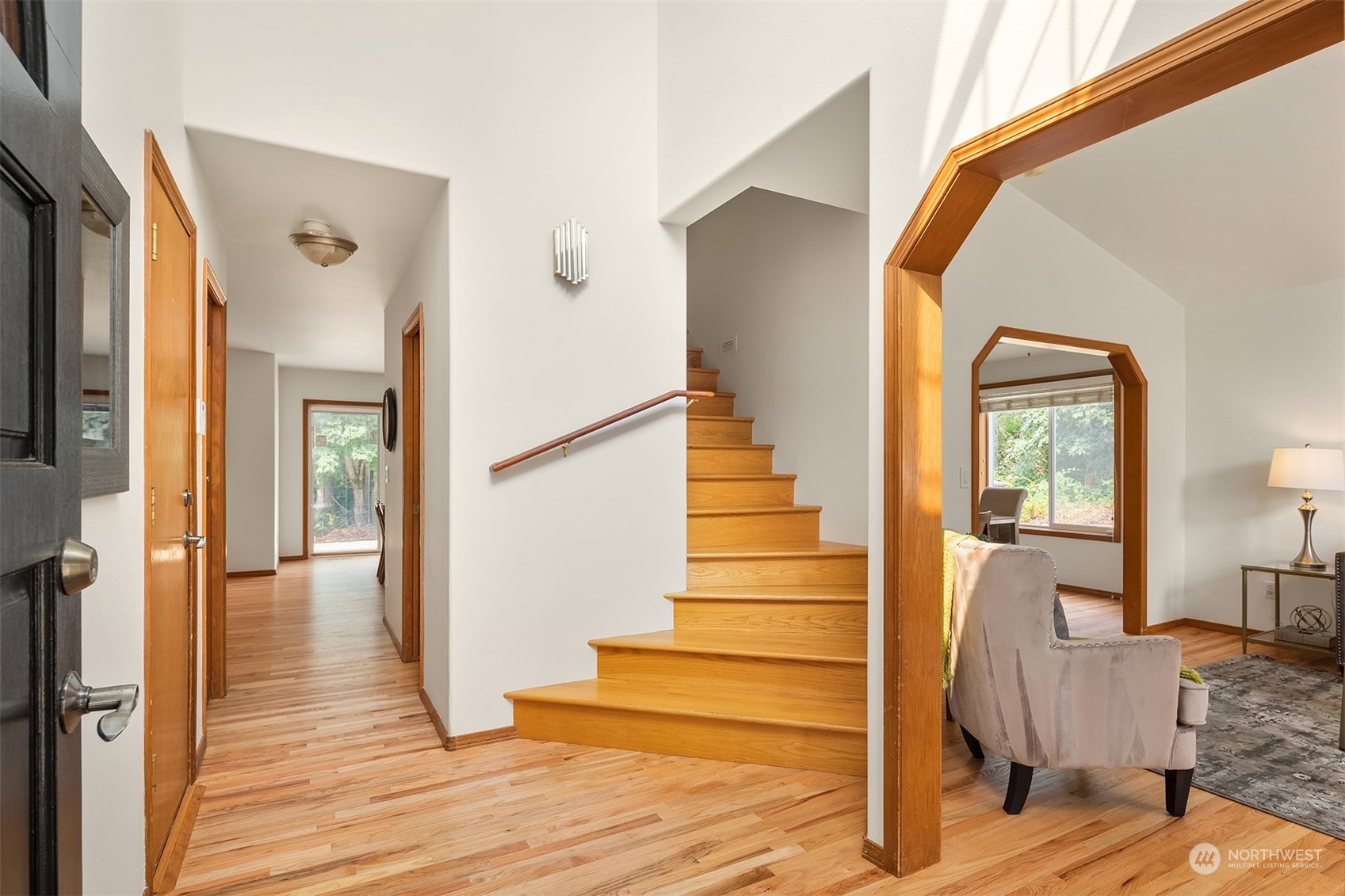 10818 27th Avenue Southeast Everett, WA 98208 - Photo 18 of 36 a view of entryway and hall with wooden floor