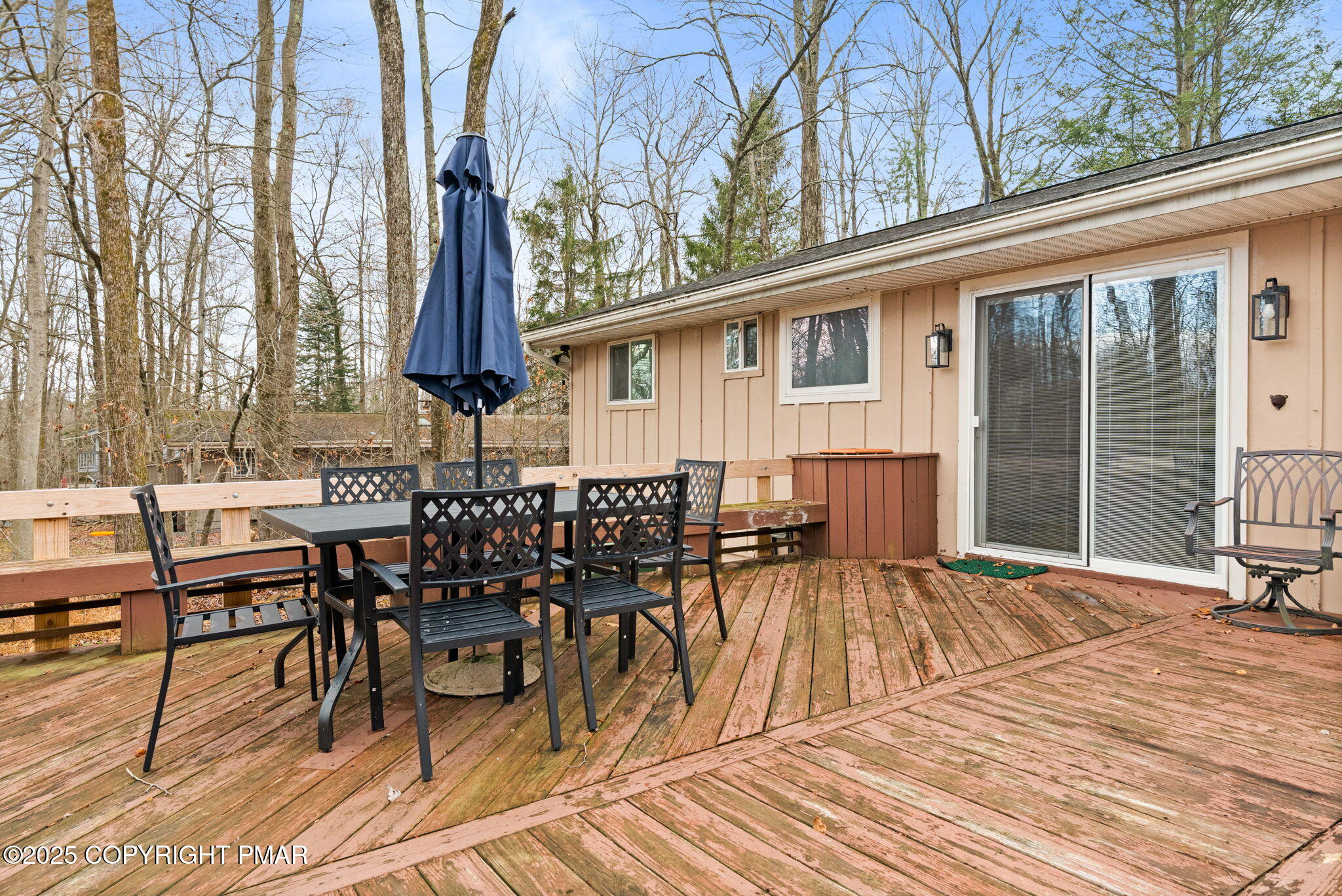 128 Winding Hill Road Pocono Pines, PA 18350 - Photo 76 of 77 a view of a house with sitting area and furniture