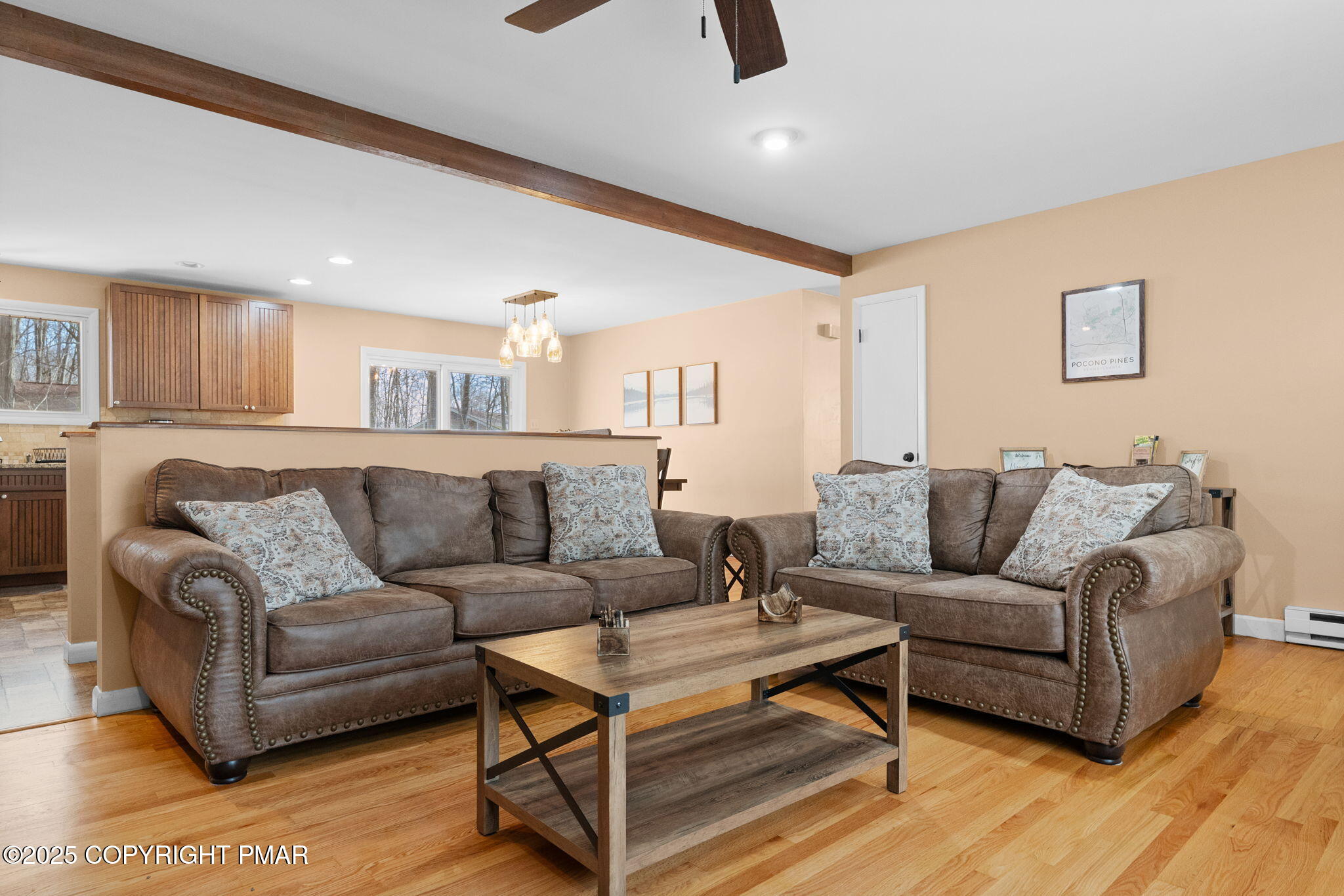 128 Winding Hill Road Pocono Pines, PA 18350 - Photo 9 of 77 a living room with furniture and a couch