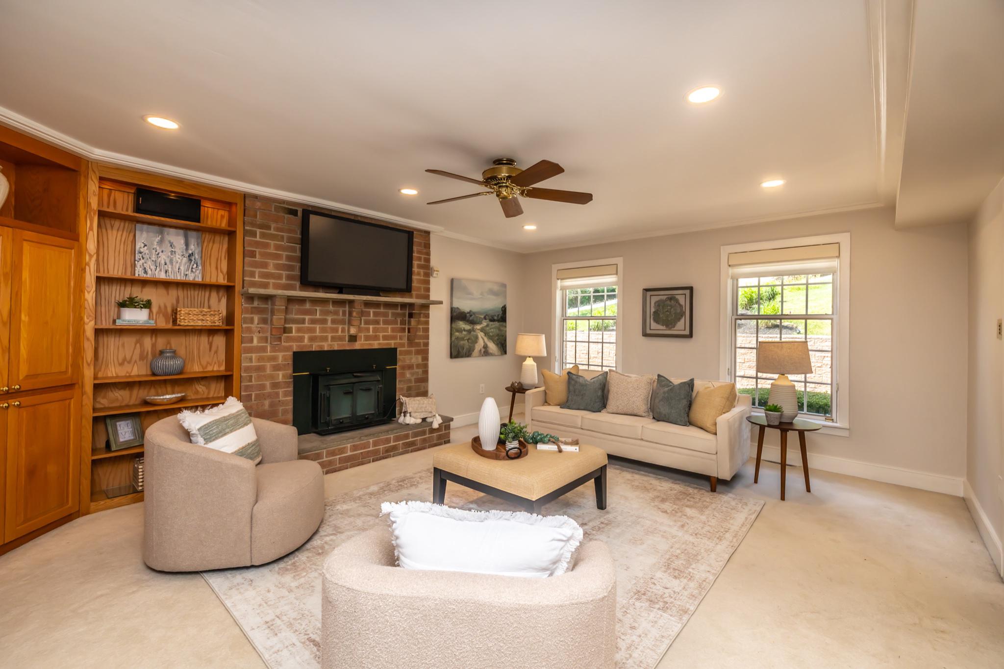 146 Logtown Road Media, PA 19063 - Photo 8 of 128 Cozy Family Room space with window treatments