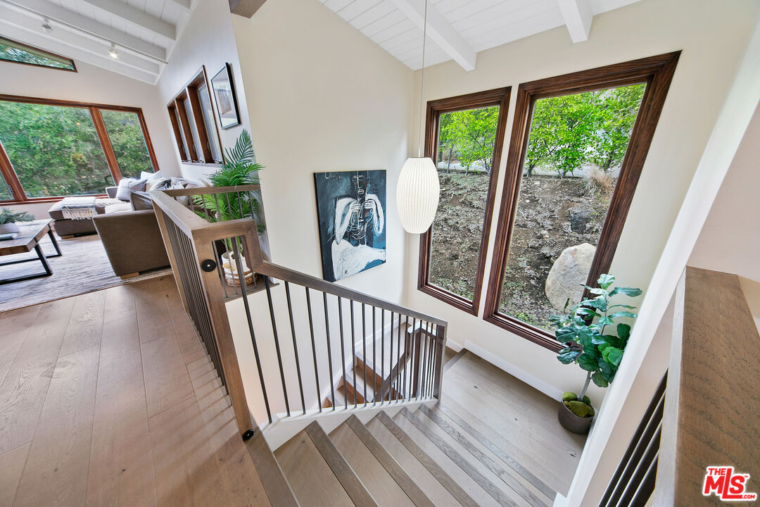 25659 Aline Way Calabasas, CA 91302 - Photo 23 of 53 workspace with wooden floor and windows