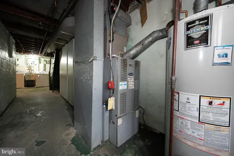 a view of storage and utility room