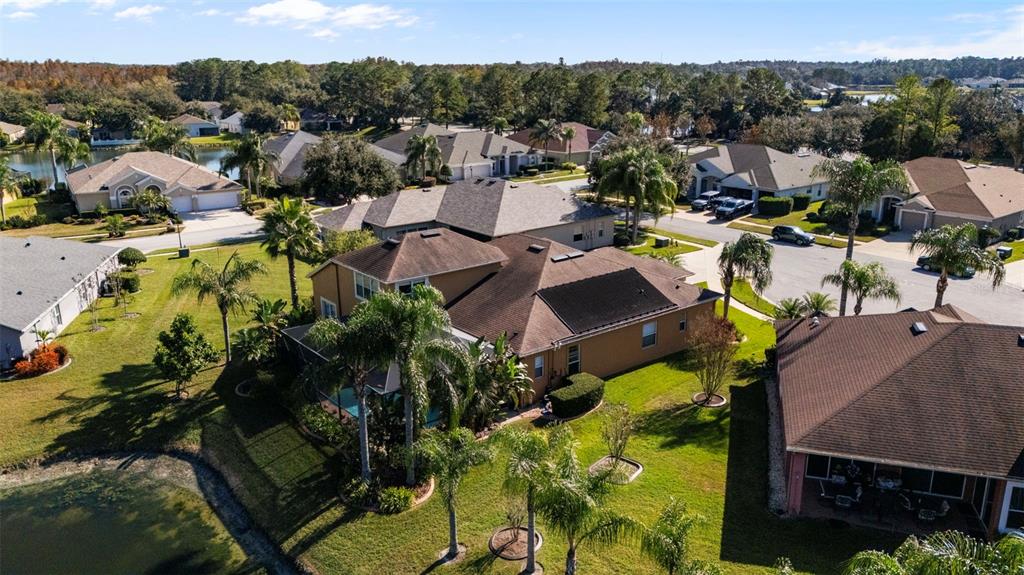 25745 Unbridled Court Wesley Chapel, FL 33544 - Photo 51 of 64 an aerial view of a houses with a yard