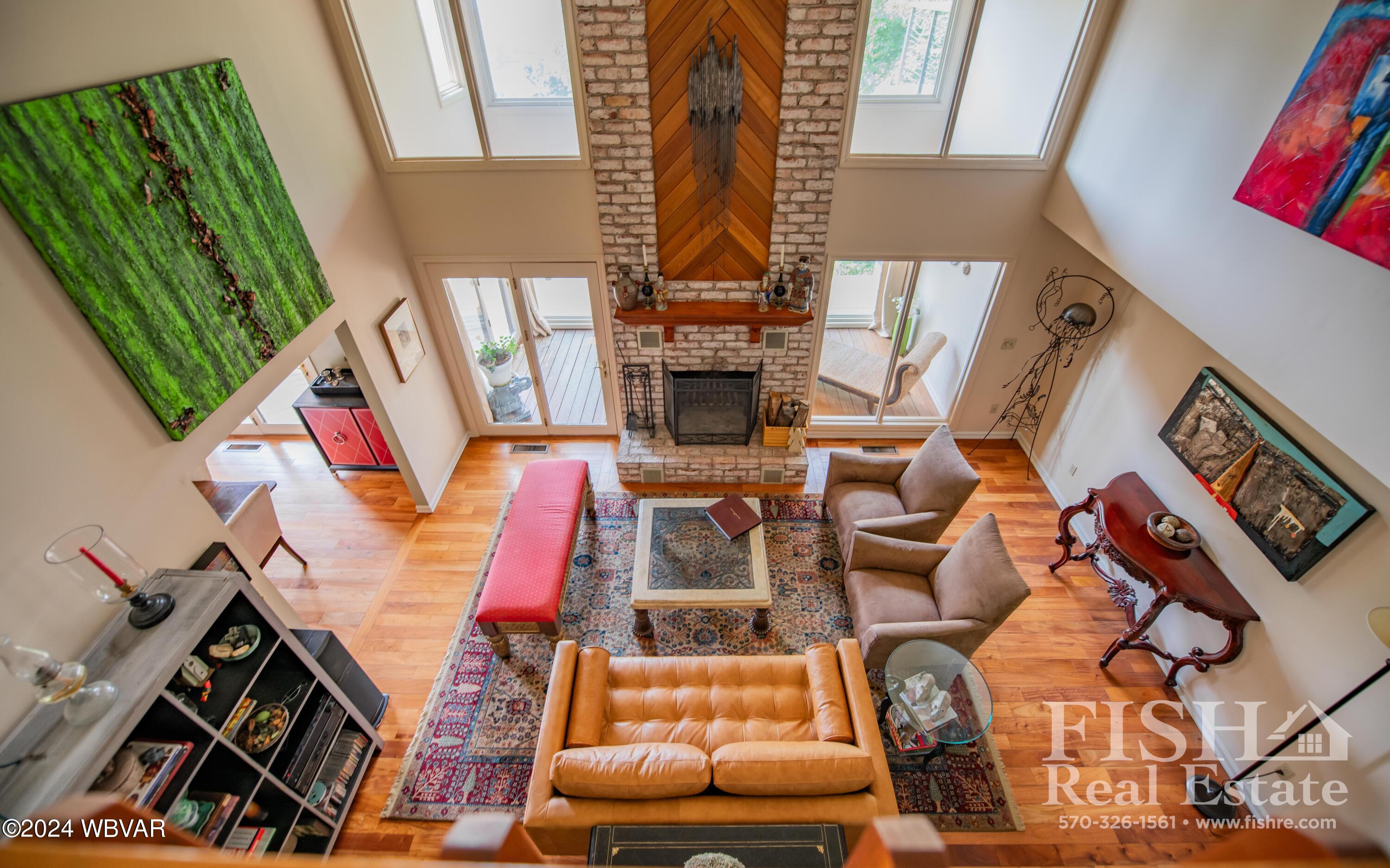 222 Roderick Road Williamsport, PA 17701 - Photo 12 of 43 View of Living Room from Second Floor
