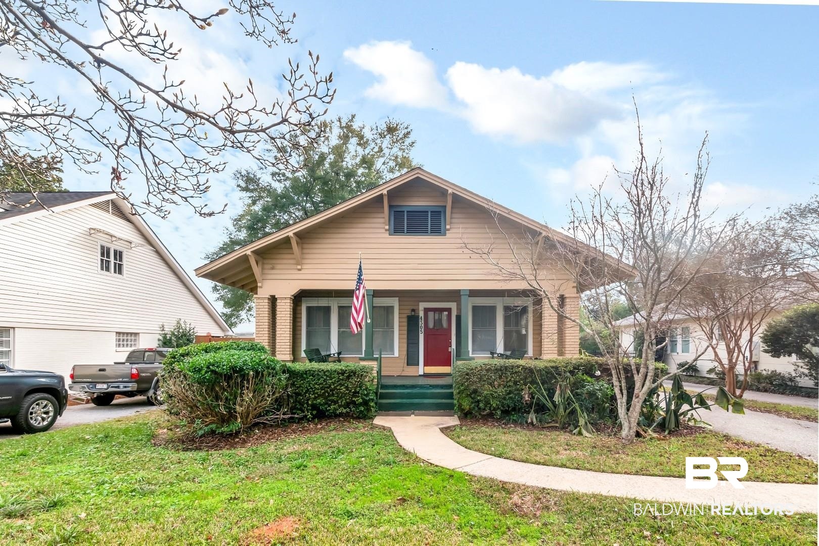 4305 Stein Street Mobile, AL 36608 - Photo 1 of 22 Bungalow with a front lawn and a porch