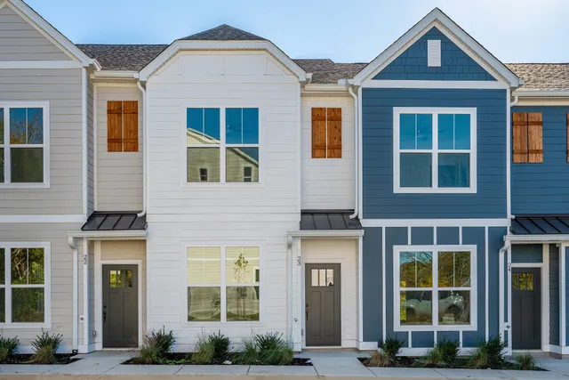 a front view of a house