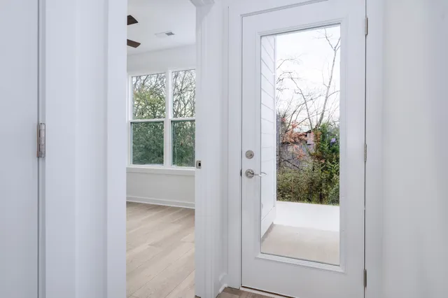 a view of a window in a room