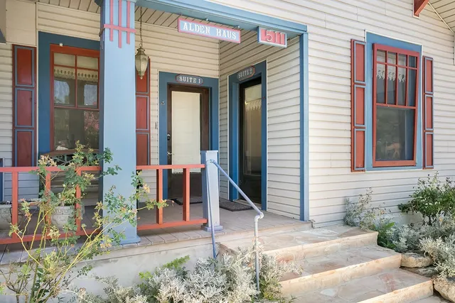 a front view of a house