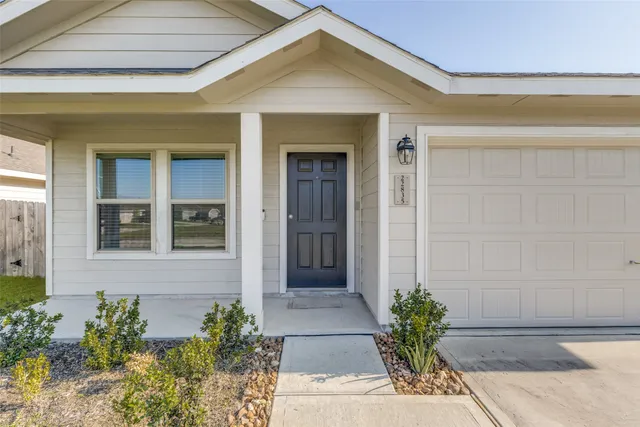 a front view of a house