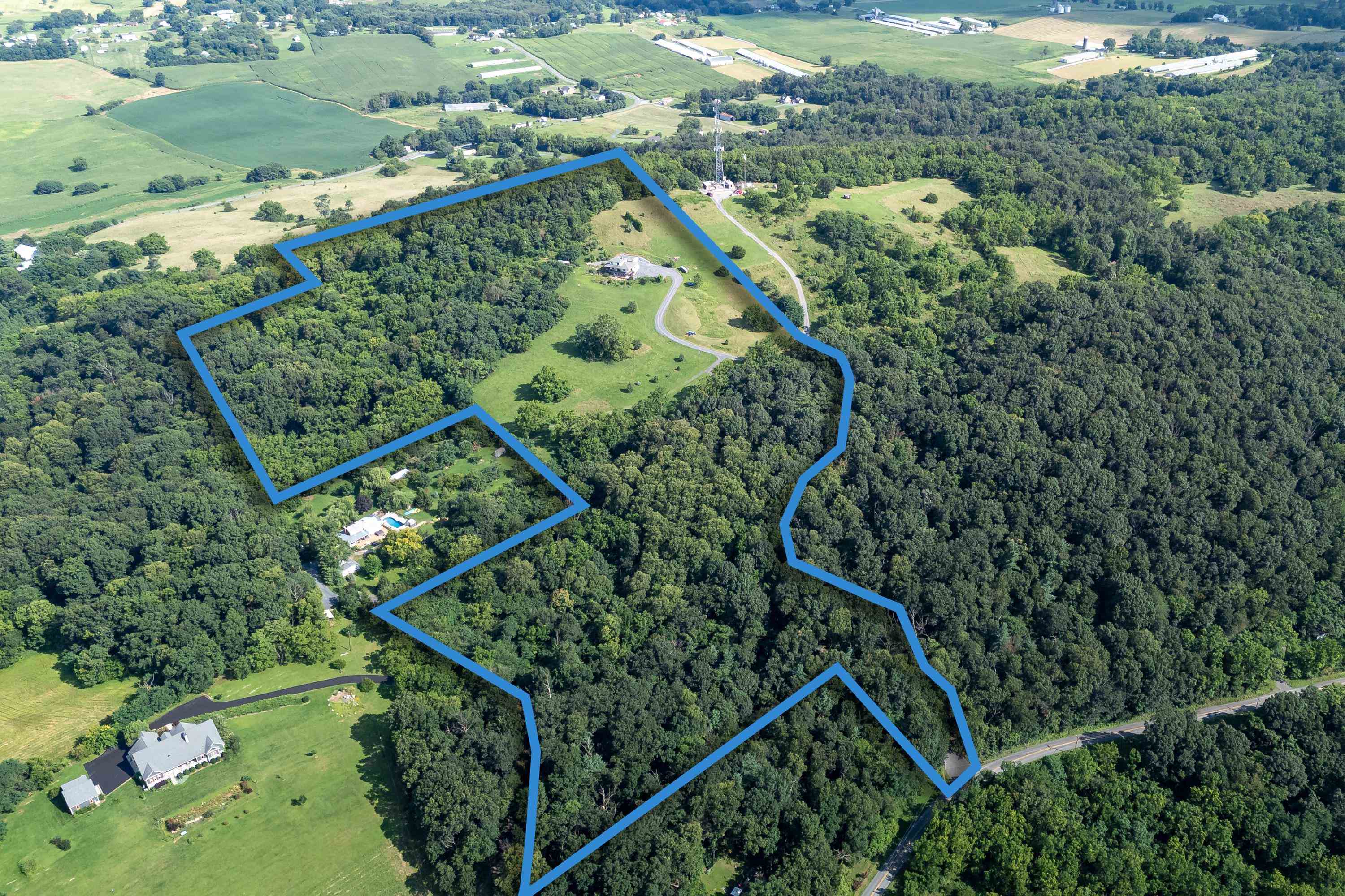 11180 Daphna Road Broadway, VA 22815 - Photo 5 of 75 The 26 acre lot includes some wooded areas offering a great degree of privacy to the residence.