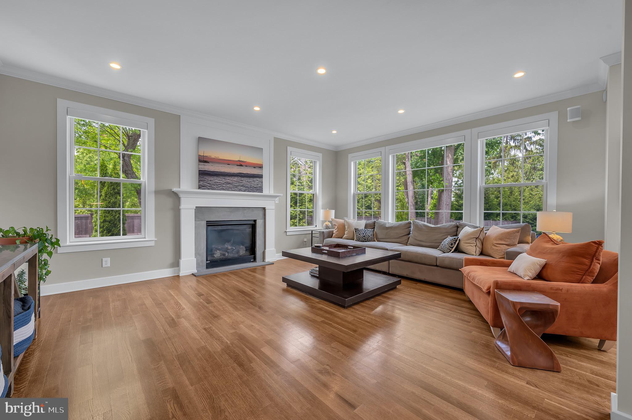 421 Howard Road Gladwyne, PA 19035 - Photo 17 of 49 a living room with furniture and a fireplace