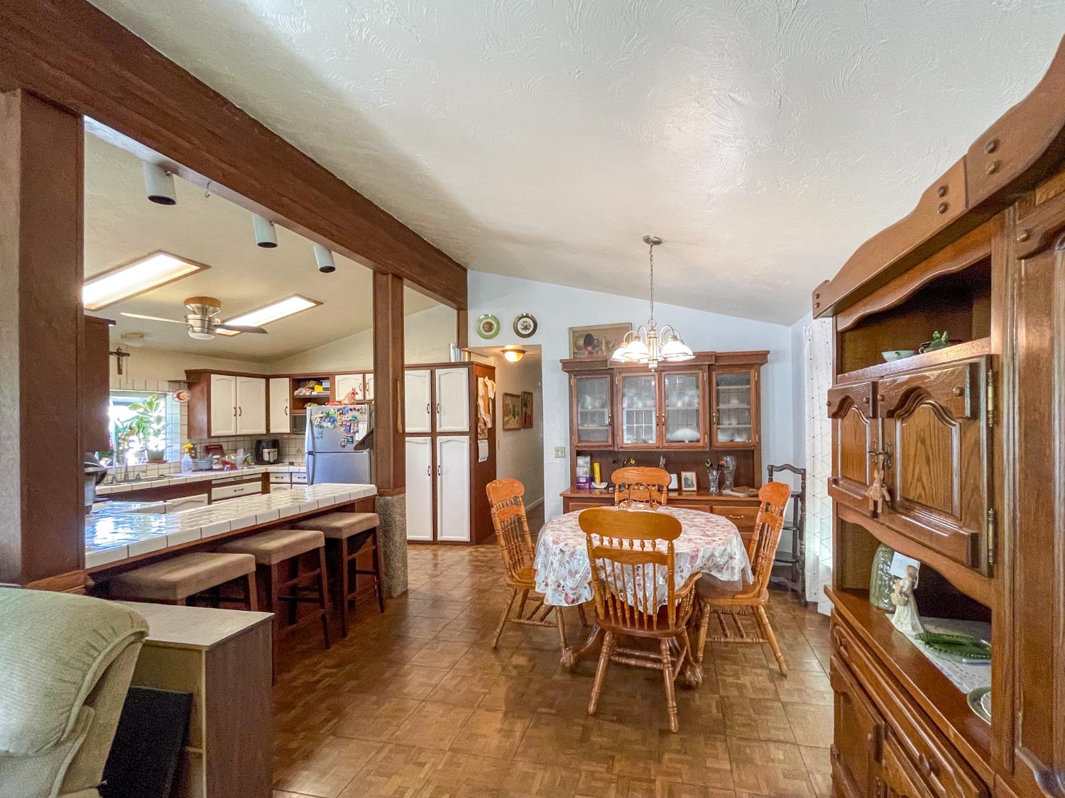 414 F Street Isleton, CA 95641 - Photo 25 of 49 a view of a dining room with furniture window and wooden floor