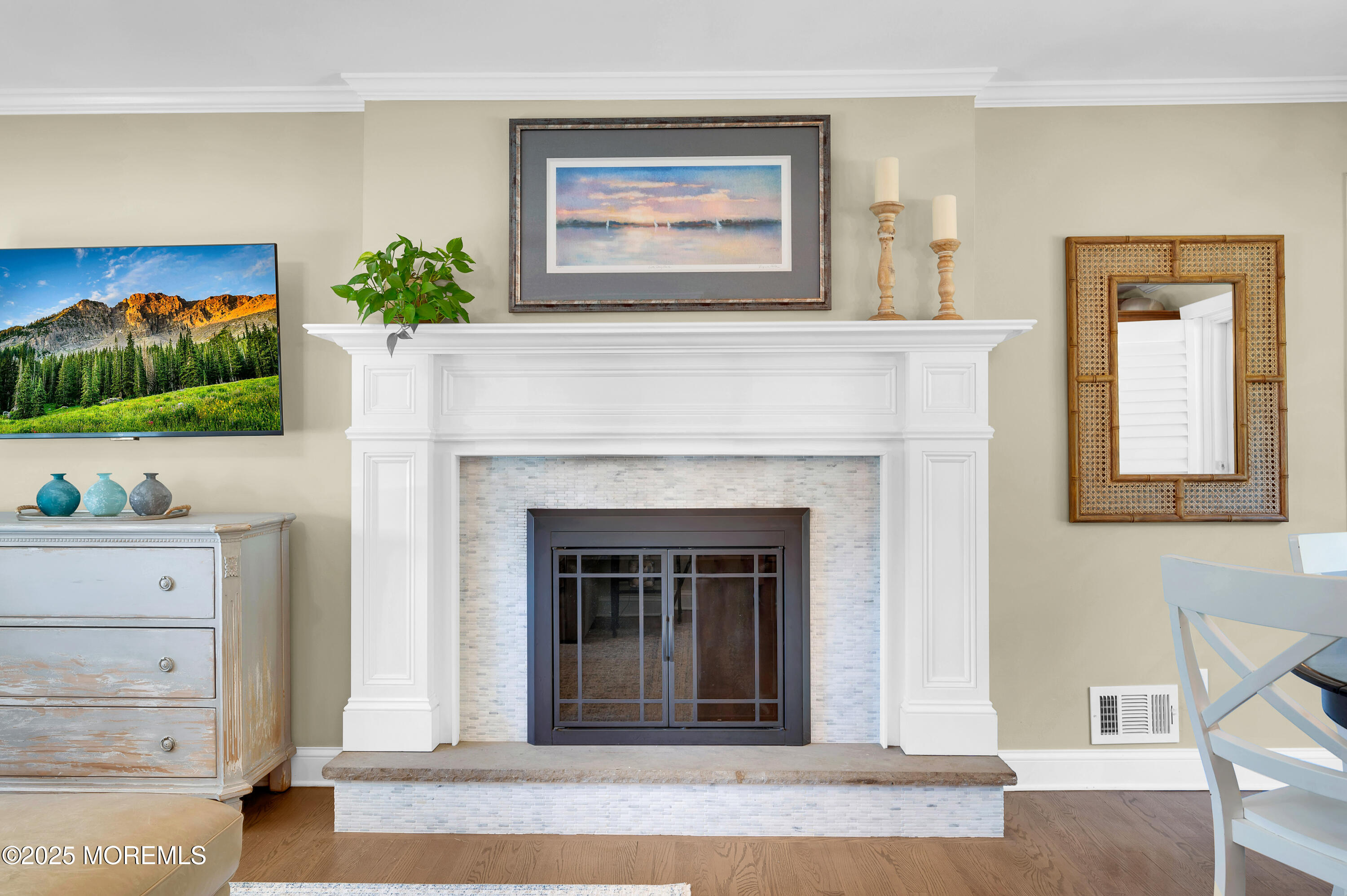 80 Robbins Court Brick, NJ 08724 - Photo 12 of 33 a living room with furniture and a fireplace