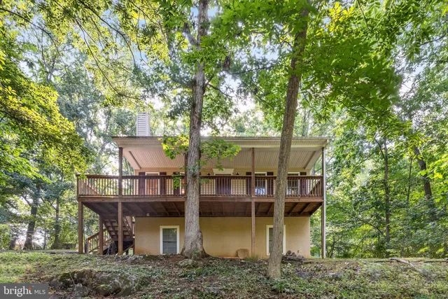 a view of a house with a balcony