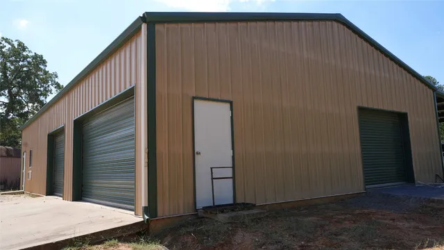 a backyard of a house