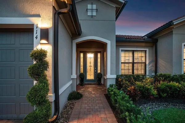 an aerial view of lake residential houses with outdoor space