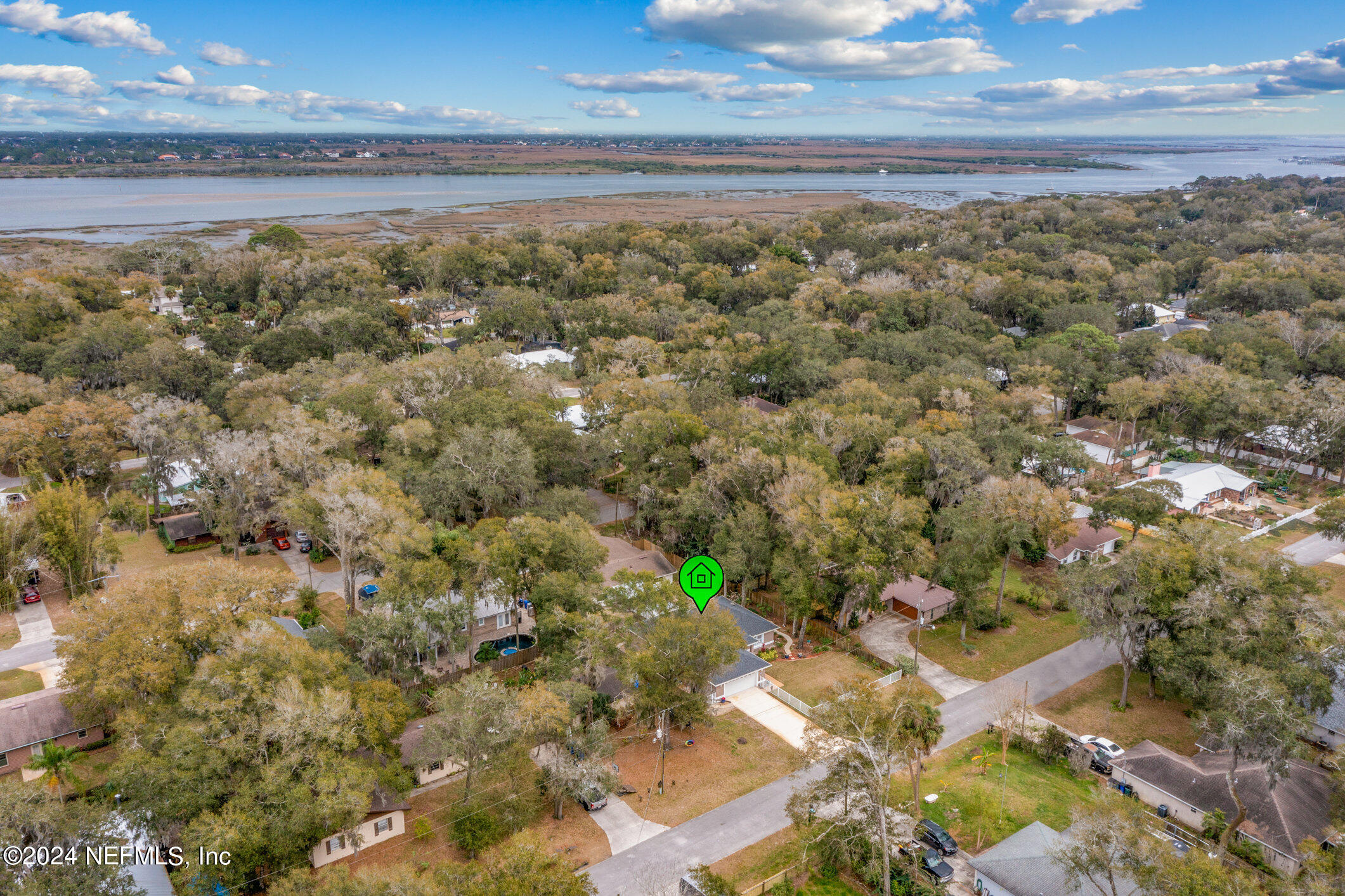 121 Cypress Road St. Augustine, FL 32086 - Photo 48 of 60 a view of a yard with an ocean view
