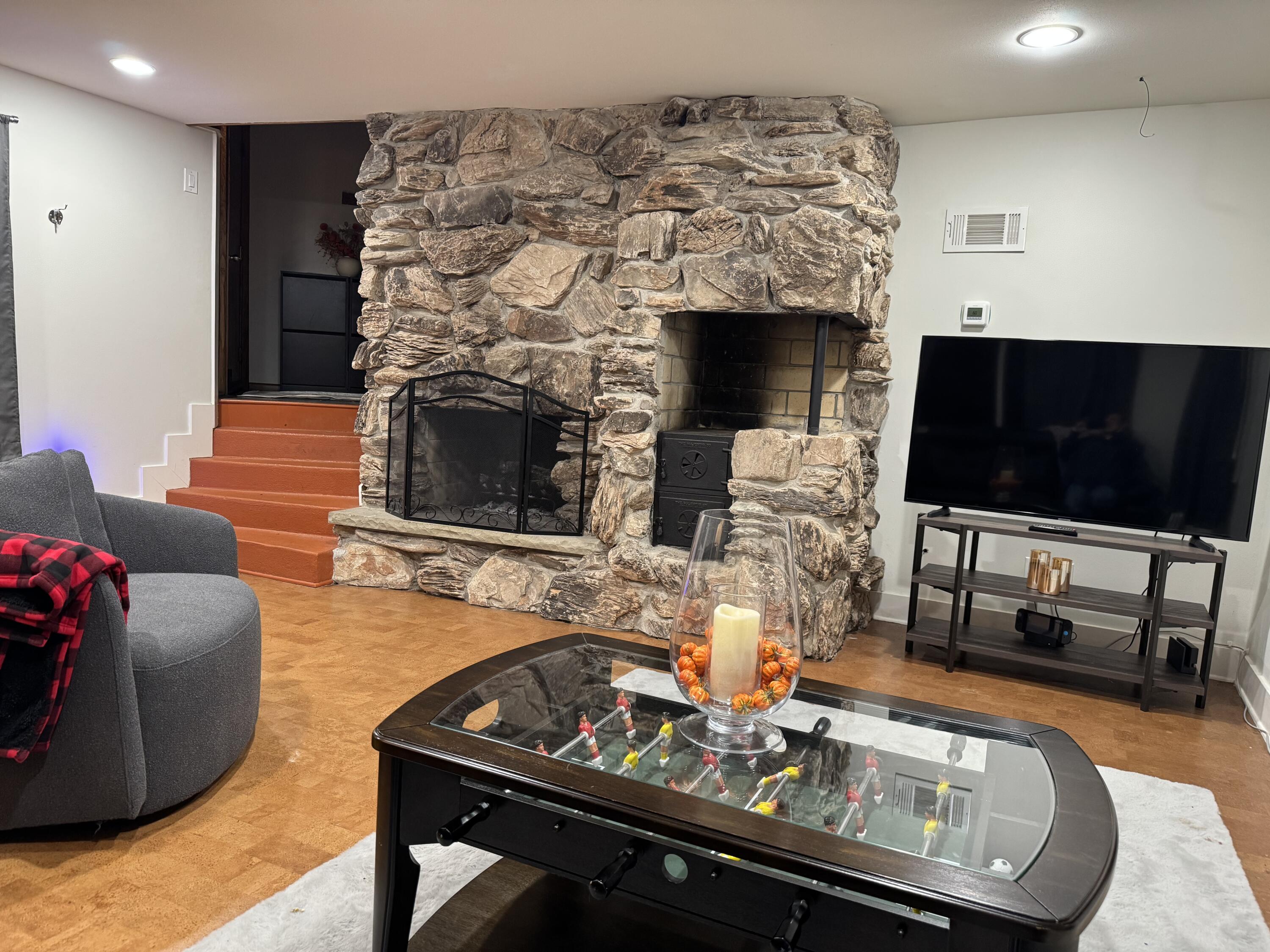 37835 Atkins Knoll Road Summit, WI 53066 - Photo 9 of 20 In Floor Heating and Natural Fireplace