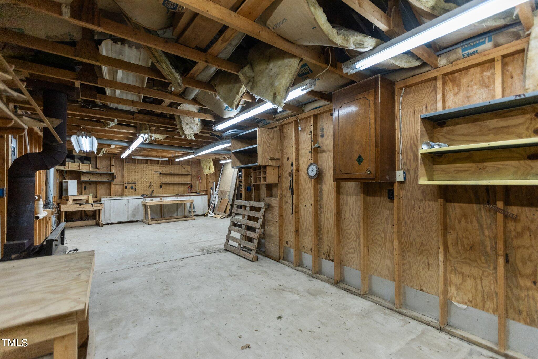 1819 Chambers Loop Road Timberlake, NC 27583 - Photo 33 of 41 a view of empty room with wooden ceiling