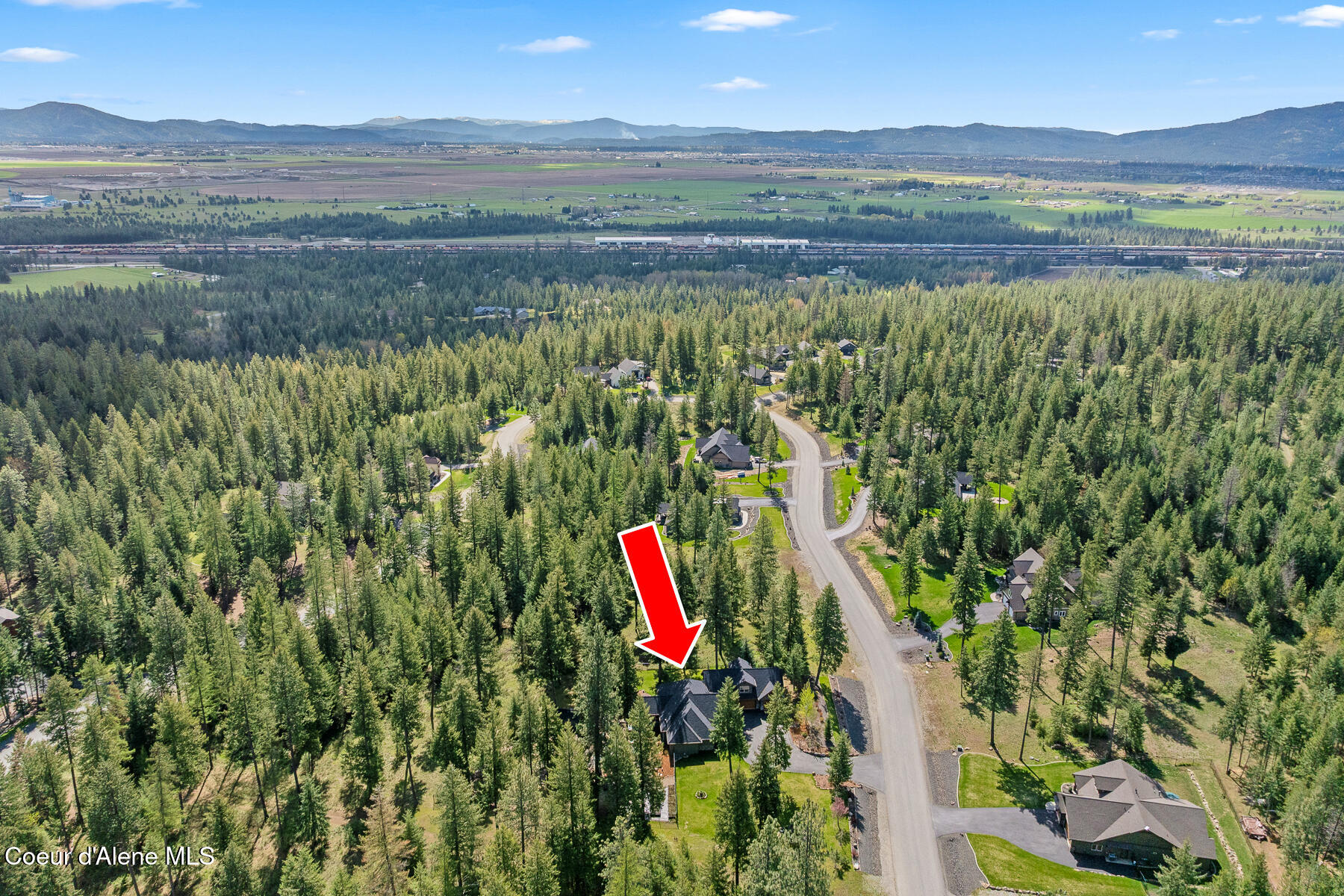 12495 North Walden Loop Rathdrum, ID 83858 - Photo 59 of 59 Aerial_12495NWaldenLoop-10_Arrow