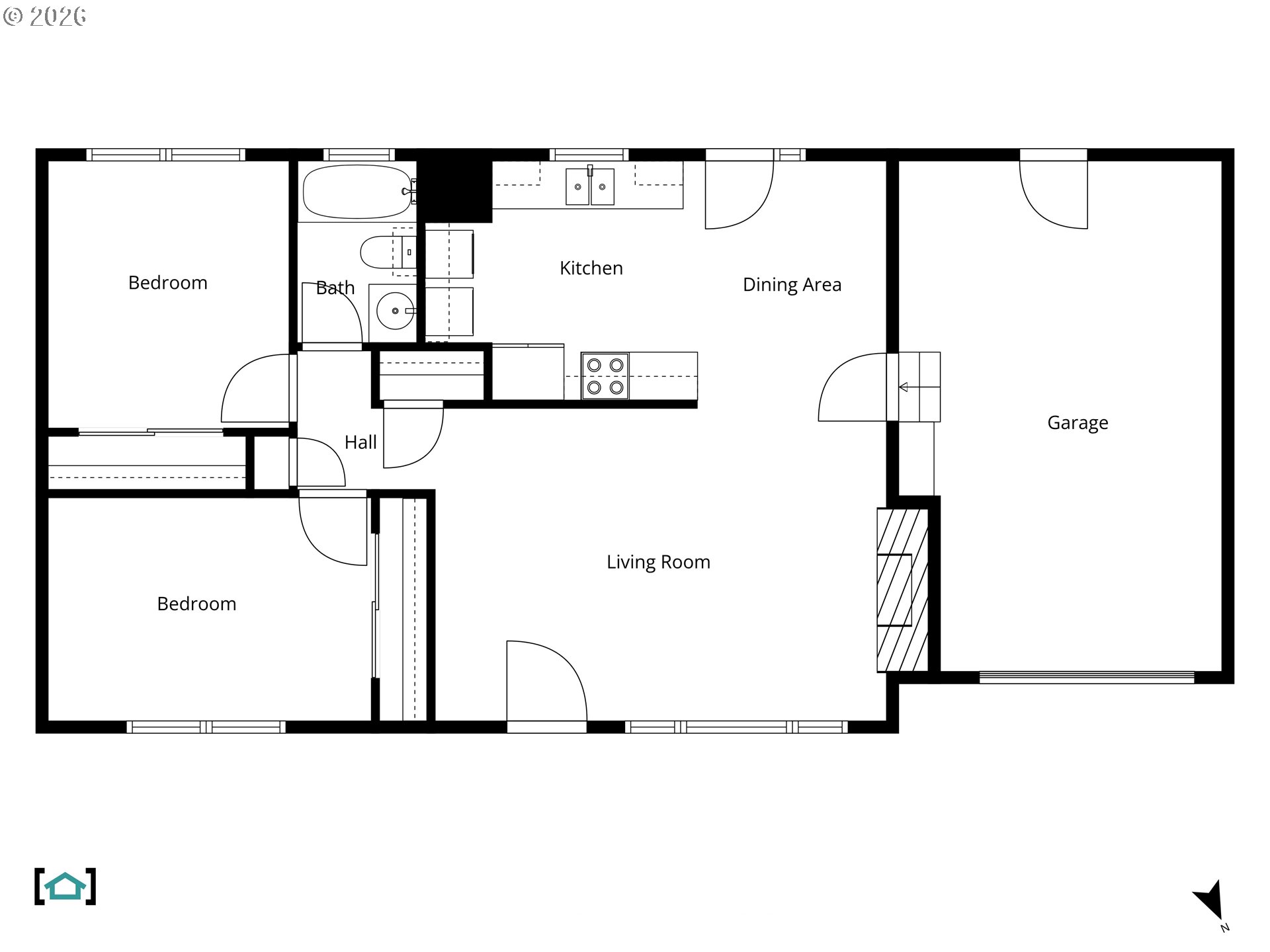 2419 Prospect Avenue Hood River, OR 97031 - Photo 25 of 27 a picture of a floor plan