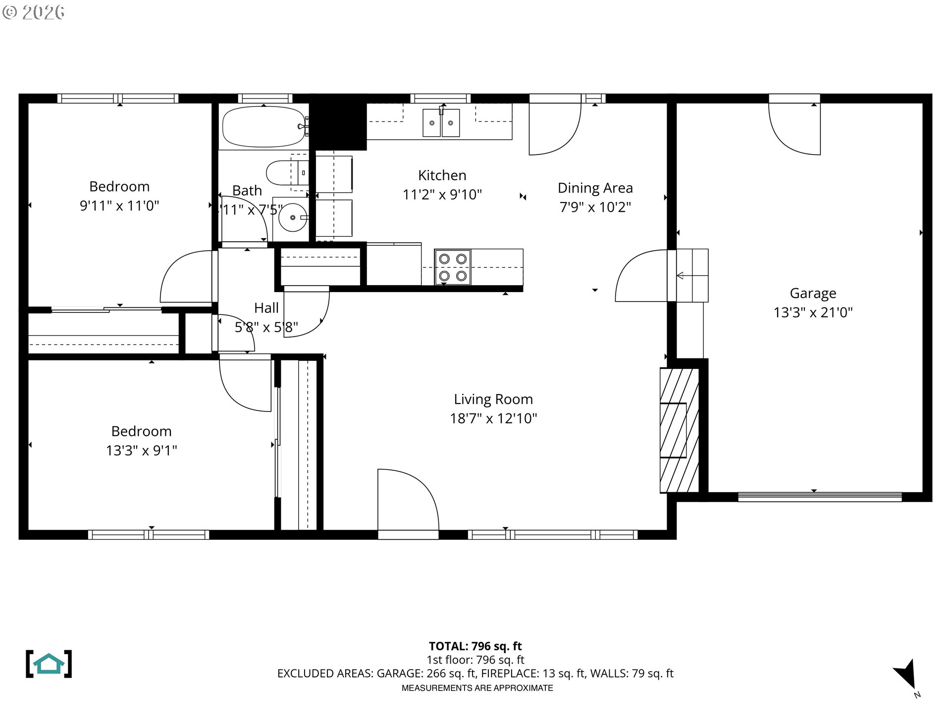 2419 Prospect Avenue Hood River, OR 97031 - Photo 26 of 27 a picture of a floor plan