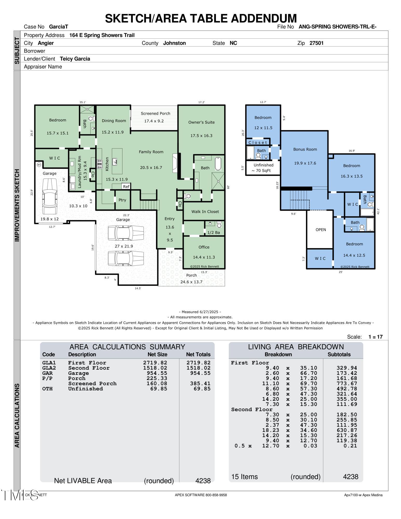 164 East E Spring Angier, NC 27501 - Photo 34 of 36 Floor plan