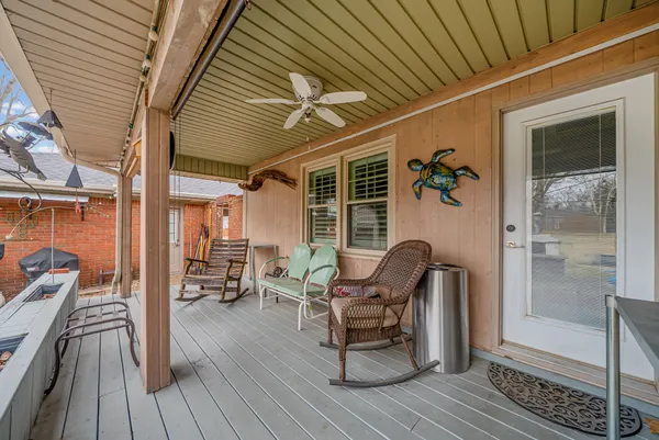 a view of outdoor space with seating space