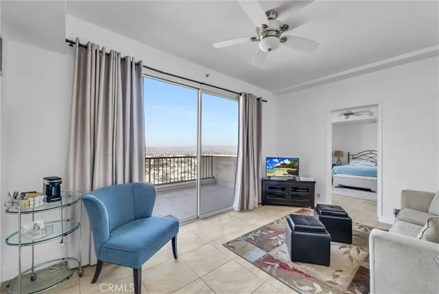 a view of a backyard with sitting area