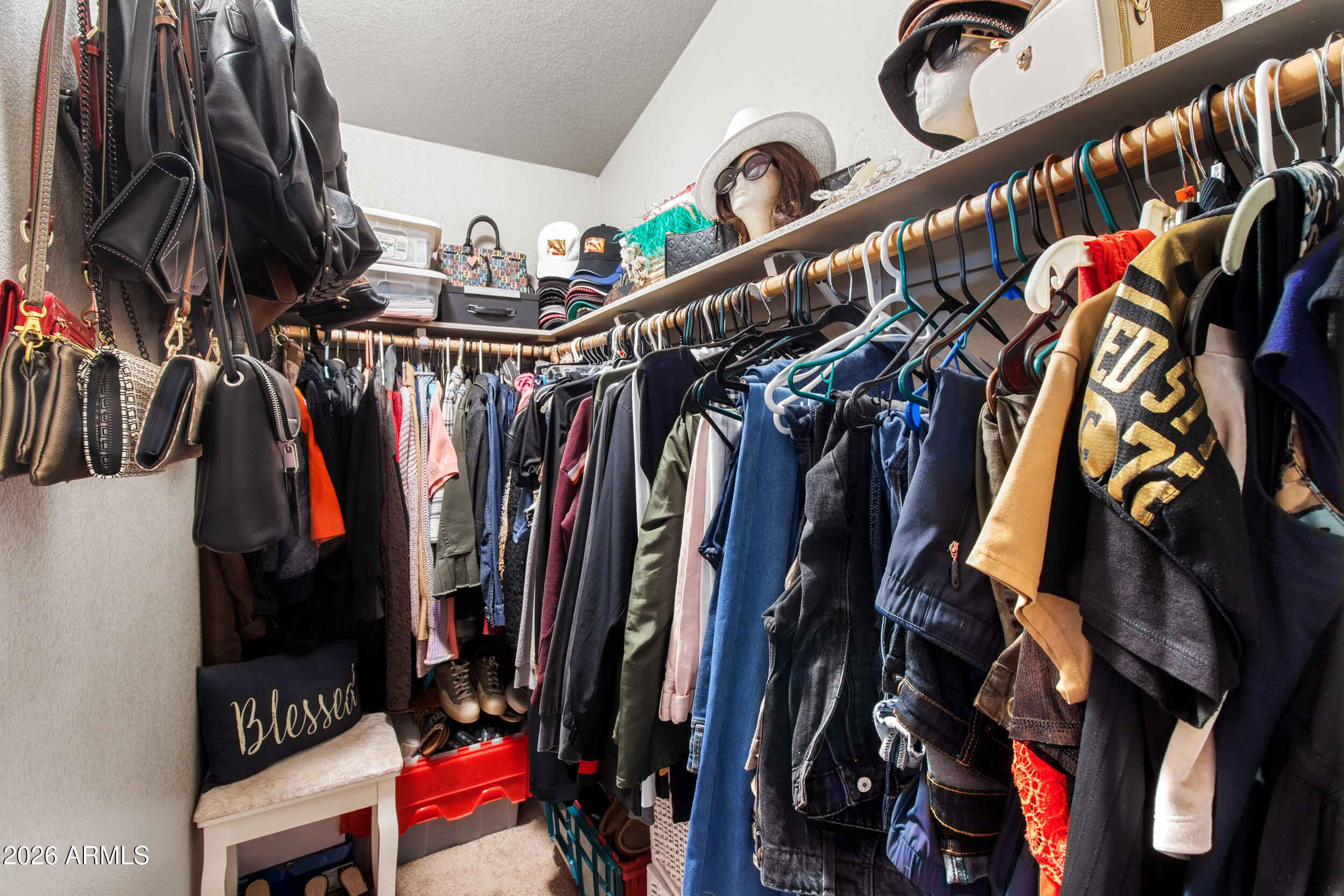 400 West Baseline Road, Unit 220 Tempe, AZ 85283 - Photo 23 of 52 a view of walk in closet with clothes and shoes
