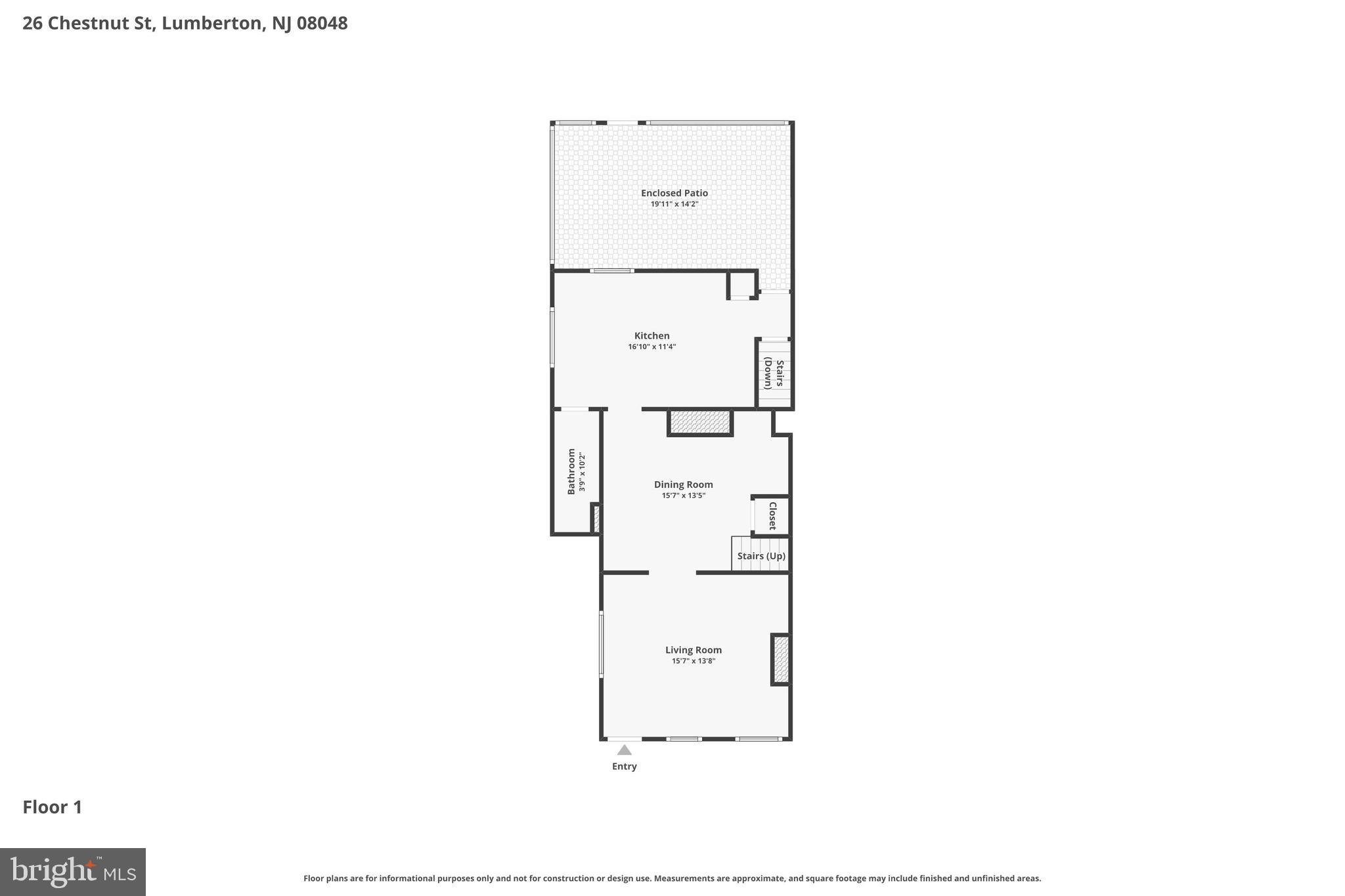 26 Chestnut Street Lumberton, NJ 08048 - Photo 30 of 32 a picture of a floor plan