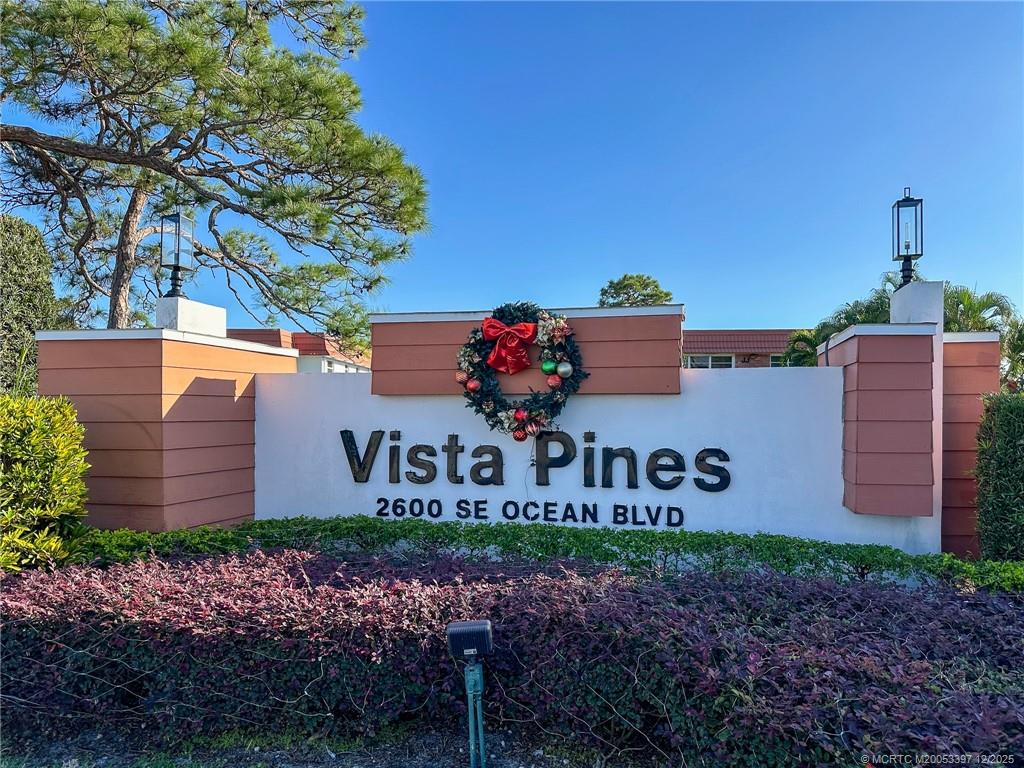 2600 Southeast Ocean Boulevard, Unit II1 Stuart, FL 34996 - Photo 29 of 38 a front view of a house with garden