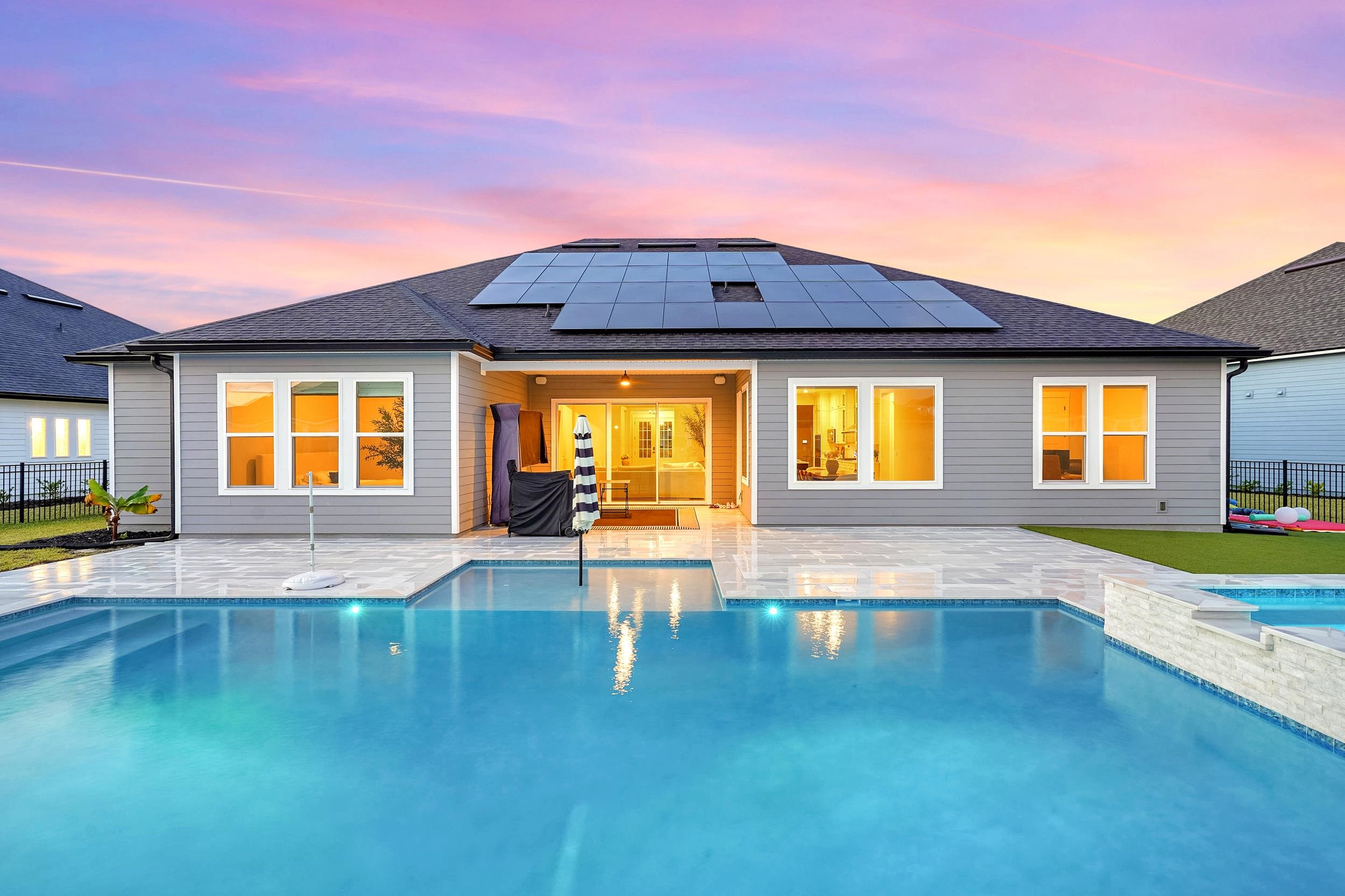 64 Oak Cluster Lane St. Augustine, FL 32092 - Photo 43 of 59 a view of swimming pool with a yard