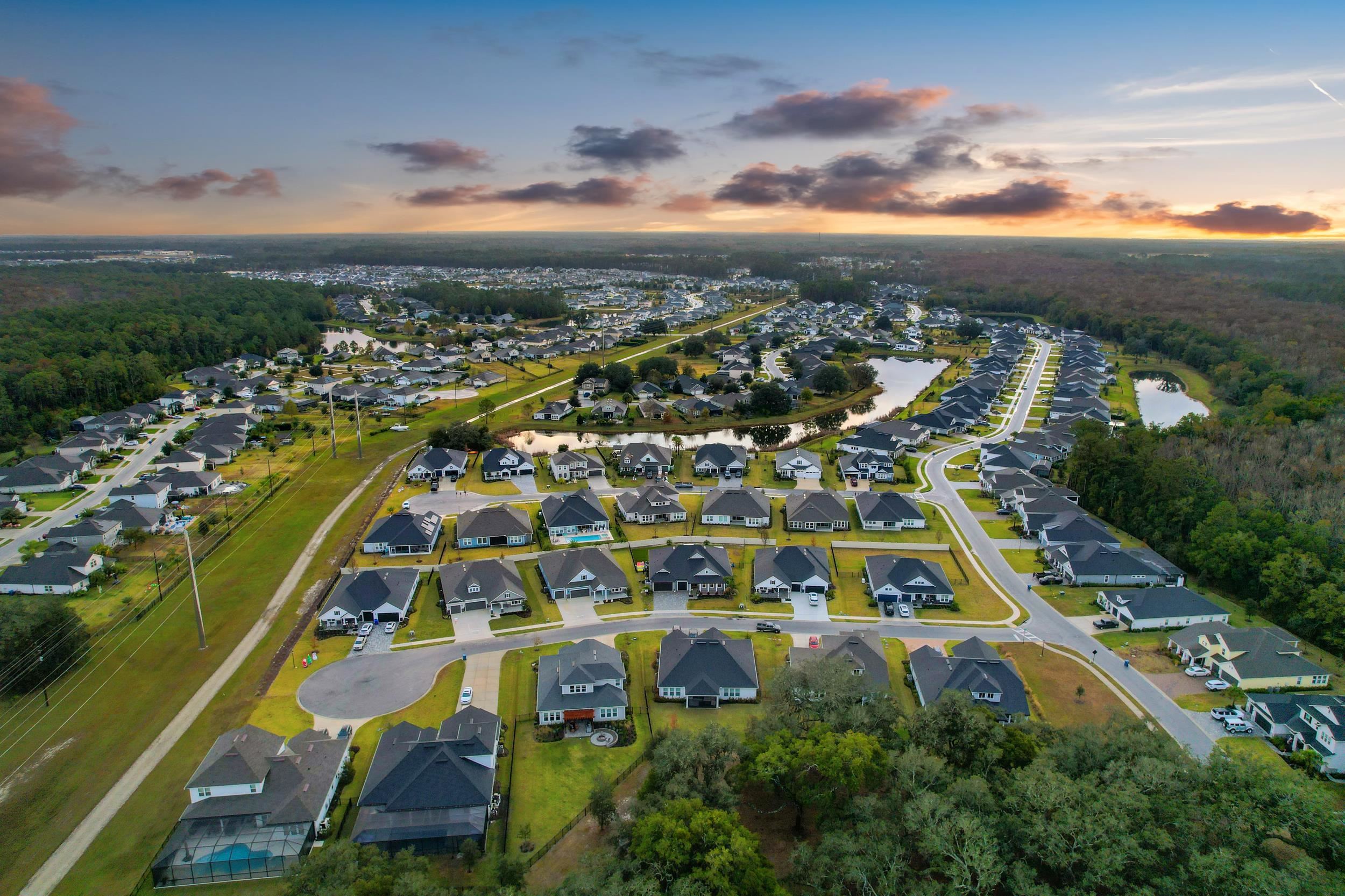64 Oak Cluster Lane St. Augustine, FL 32092 - Photo 50 of 59 an aerial view of residential houses with outdoor space
