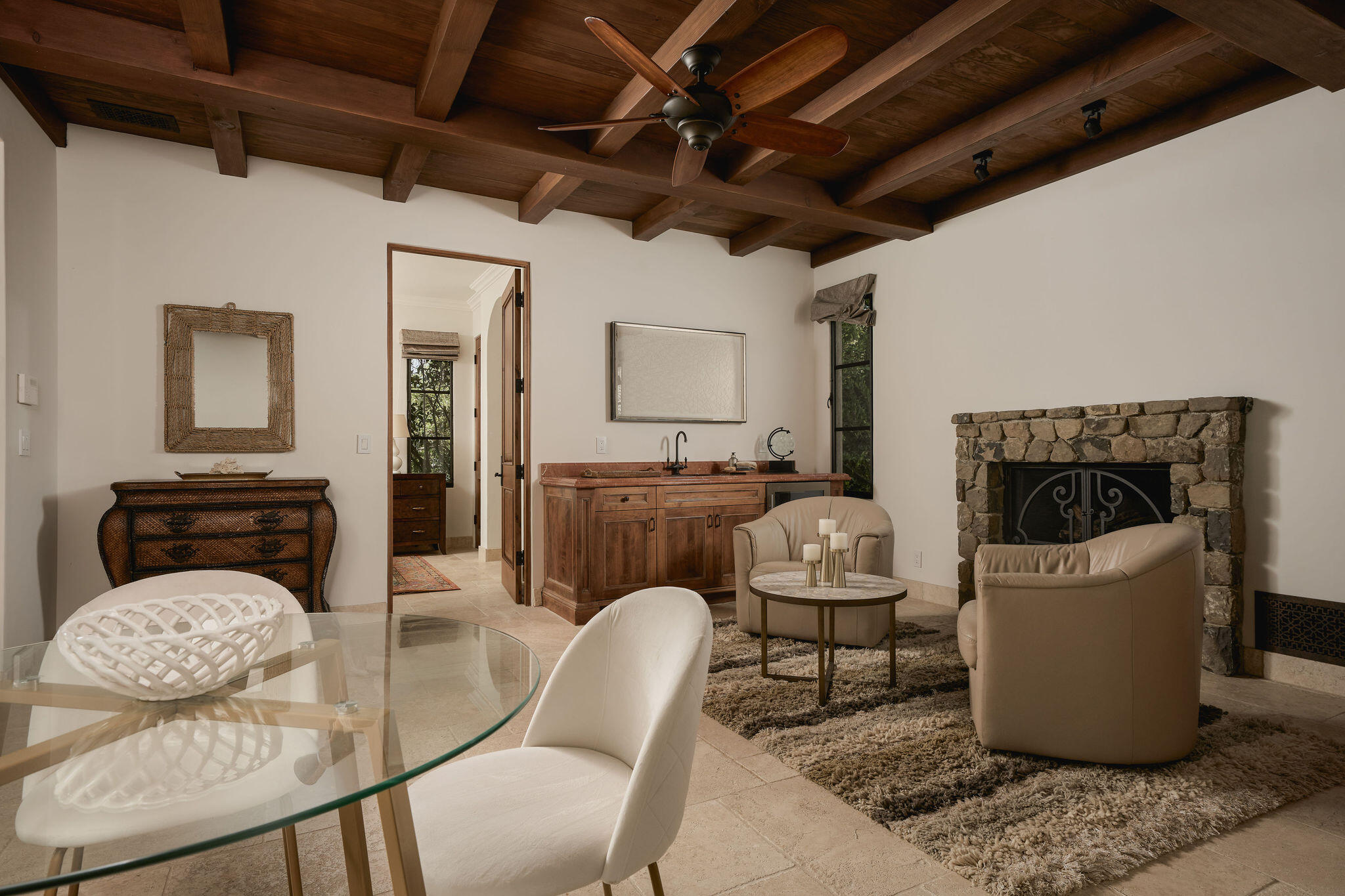 420 Toro Canyon Road Santa Barbara, CA 93108 - Photo 46 of 52 Guest House Living Area
