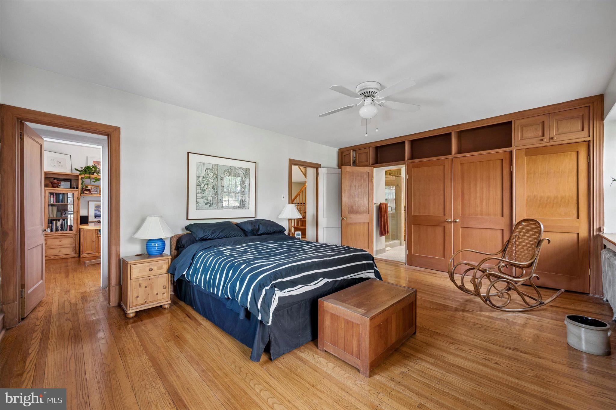 7906 Rambler Road Elkins Park, PA 19027 - Photo 14 of 36 Serene bedroom with generous built-ins.
