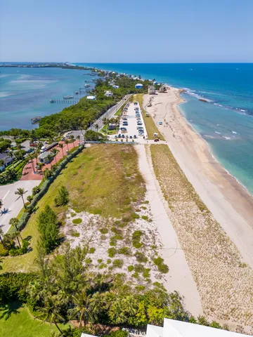 a view of an ocean and beach