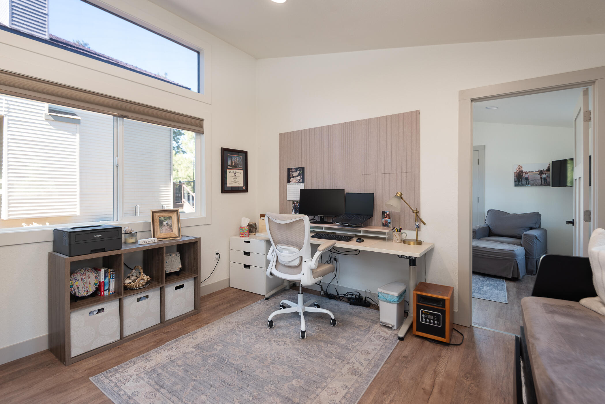 60012 West Ridgeview Drive Bend, OR 97702 - Photo 33 of 55 a view of a workspace with furniture and a window