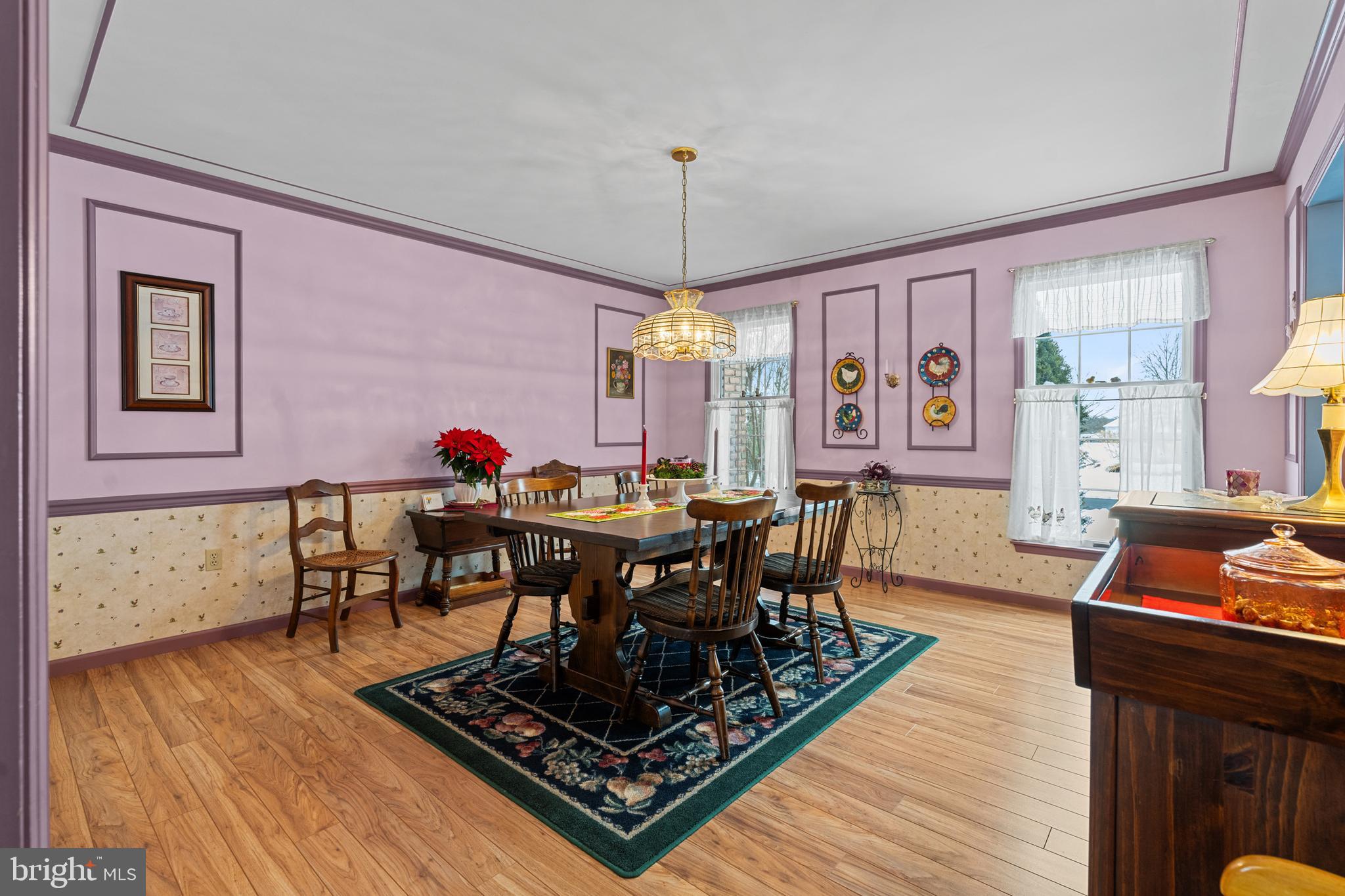 118 Middle Creek Road Gilbertsville, PA 19525 - Photo 18 of 108 a view of a dining room with furniture window and wooden floor