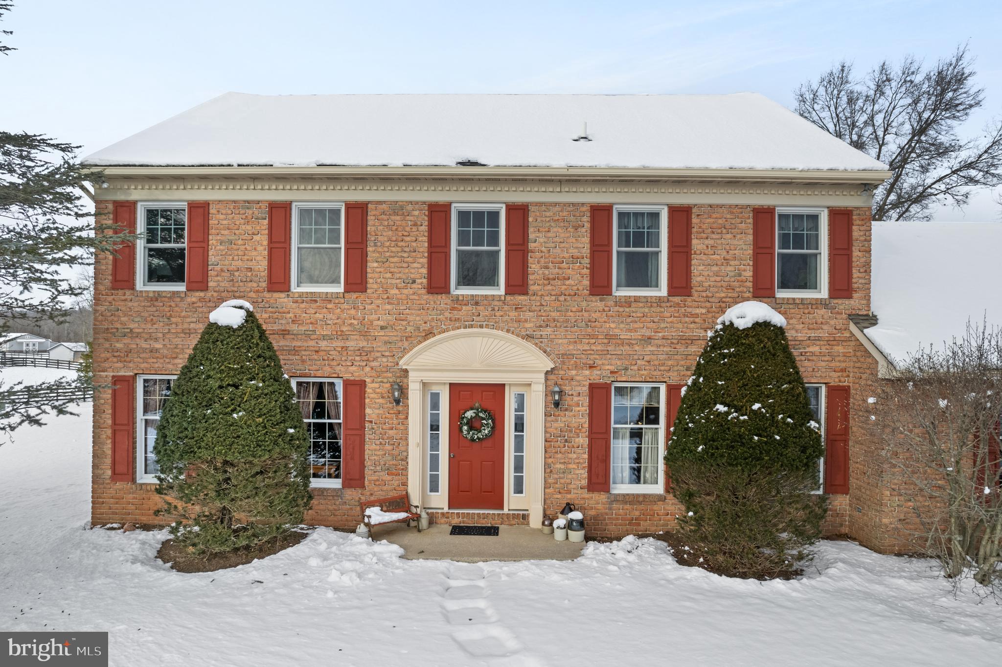 118 Middle Creek Road Gilbertsville, PA 19525 - Photo 3 of 108 front view of a brick house with a yard