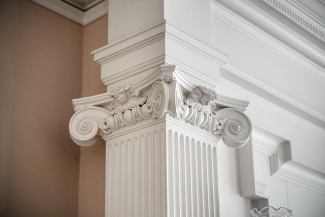 a close up of a mirror