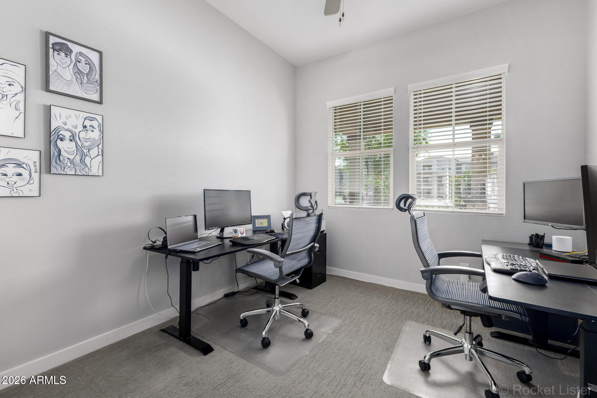 3494 East Spring Wheat Lane Gilbert, AZ 85296 - Photo 14 of 39 a view of a workspace with furniture and a window