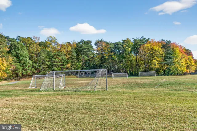 a view of a sign board with city view