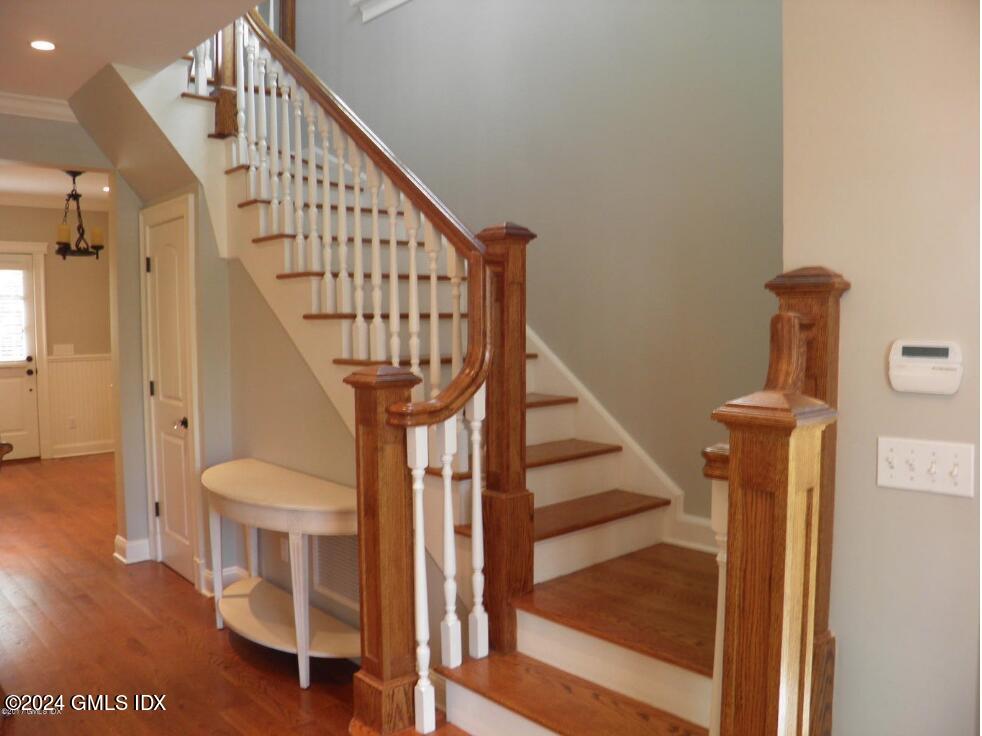 1 Field Road Cos Cob, CT 06807 - Photo 11 of 22 a view of entryway and hall with wooden floor